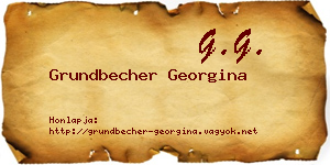 Grundbecher Georgina névjegykártya